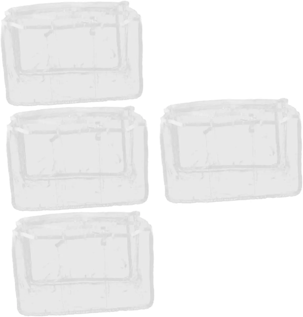4pcs Beach Bag Storage Bag Beach Clear Bag Tote Handbags Small Beach Bag Beach Tote Bag for Women Clear Stadium Bag Pvc Beach Bag Compartments Beach Bag The Tote Bag Plastic White