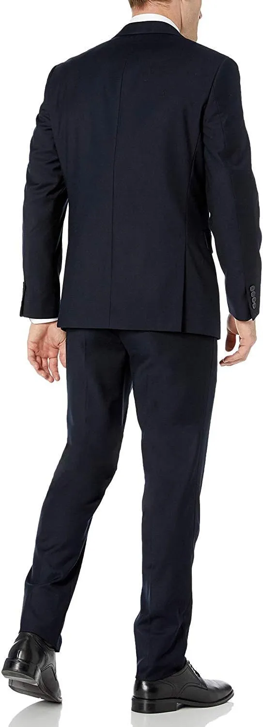 Adam Baker Men's Classic Fit 3-Piece (Jacket, Vets, Trousers) Vested Suit Set - Many Sizes & Colors Available