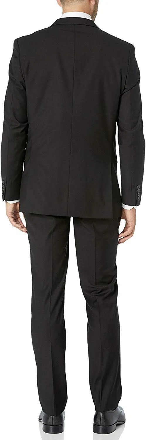 Adam Baker Men's Classic Fit 3-Piece (Jacket, Vets, Trousers) Vested Suit Set - Many Sizes & Colors Available
