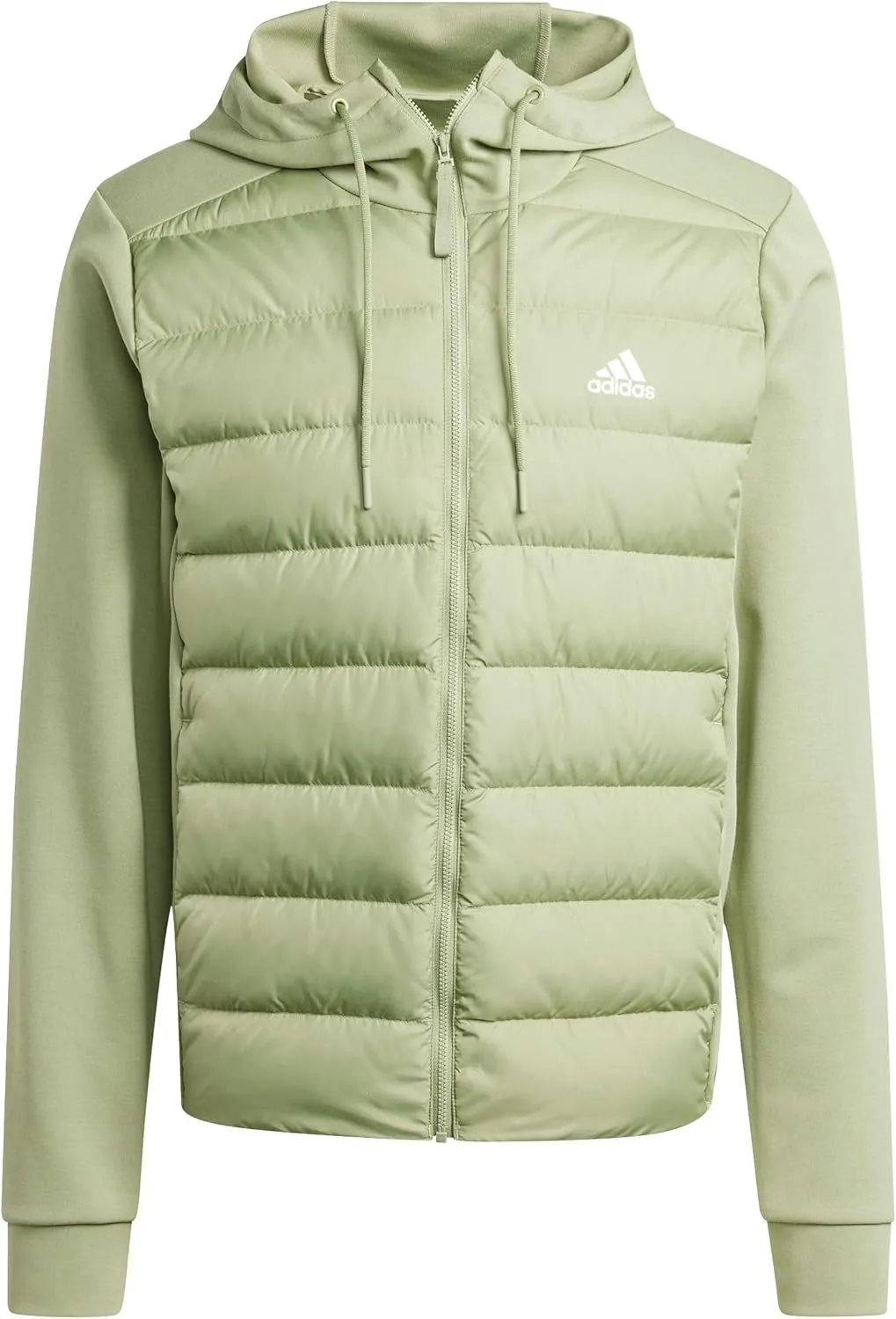 adidas Men's Essentials Hybrid Down Hooded Jacket
