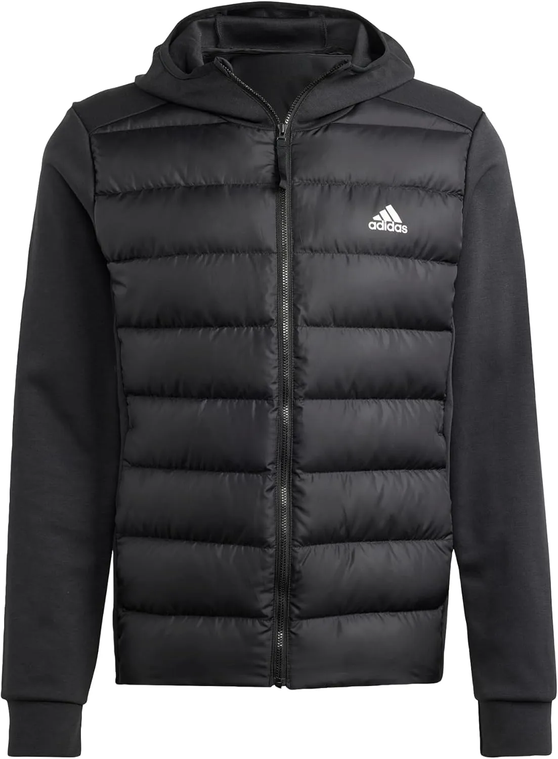 adidas Men's Essentials Hybrid Down Hooded Jacket