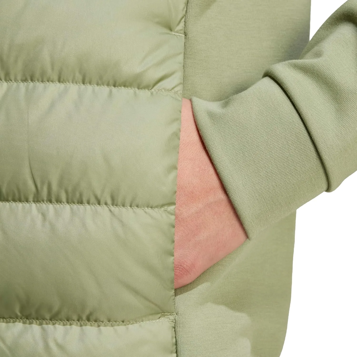 adidas Men's Essentials Hybrid Down Hooded Jacket