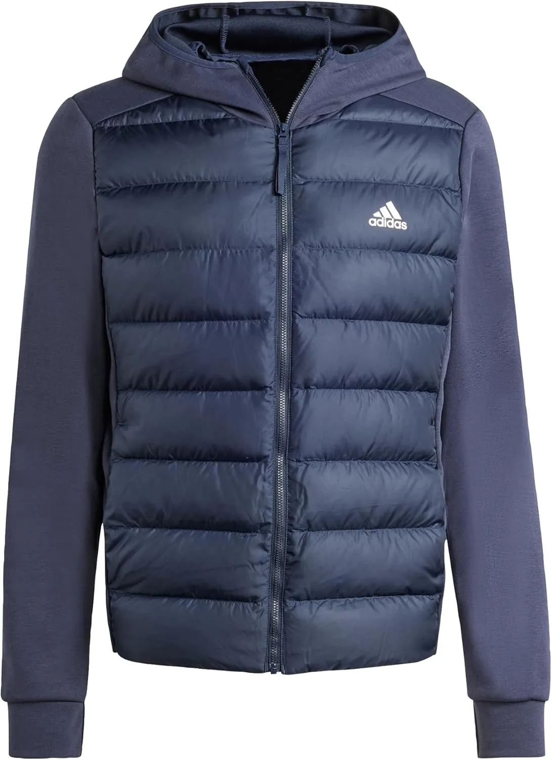 adidas Men's Essentials Hybrid Down Hooded Jacket