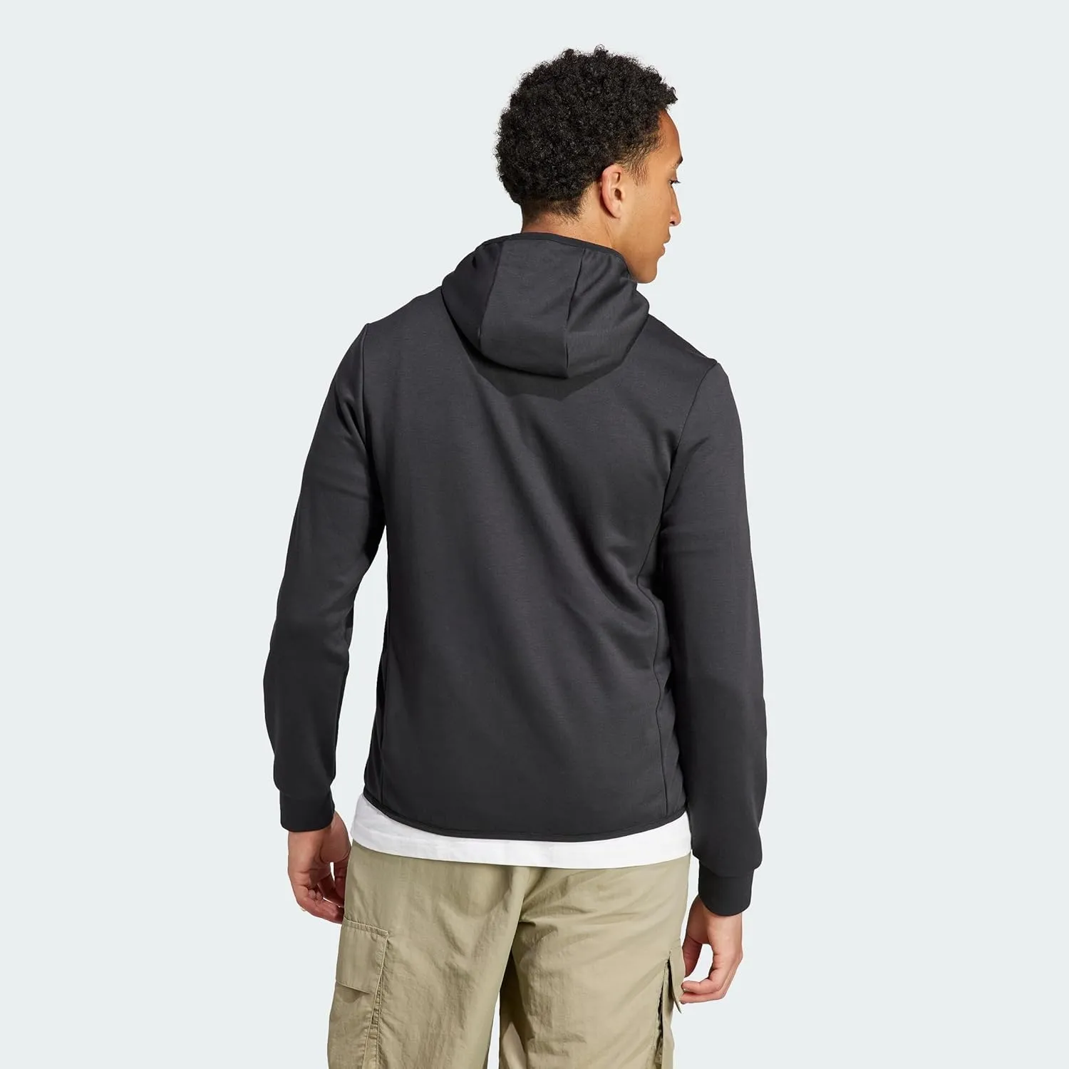 adidas Men's Essentials Hybrid Down Hooded Jacket