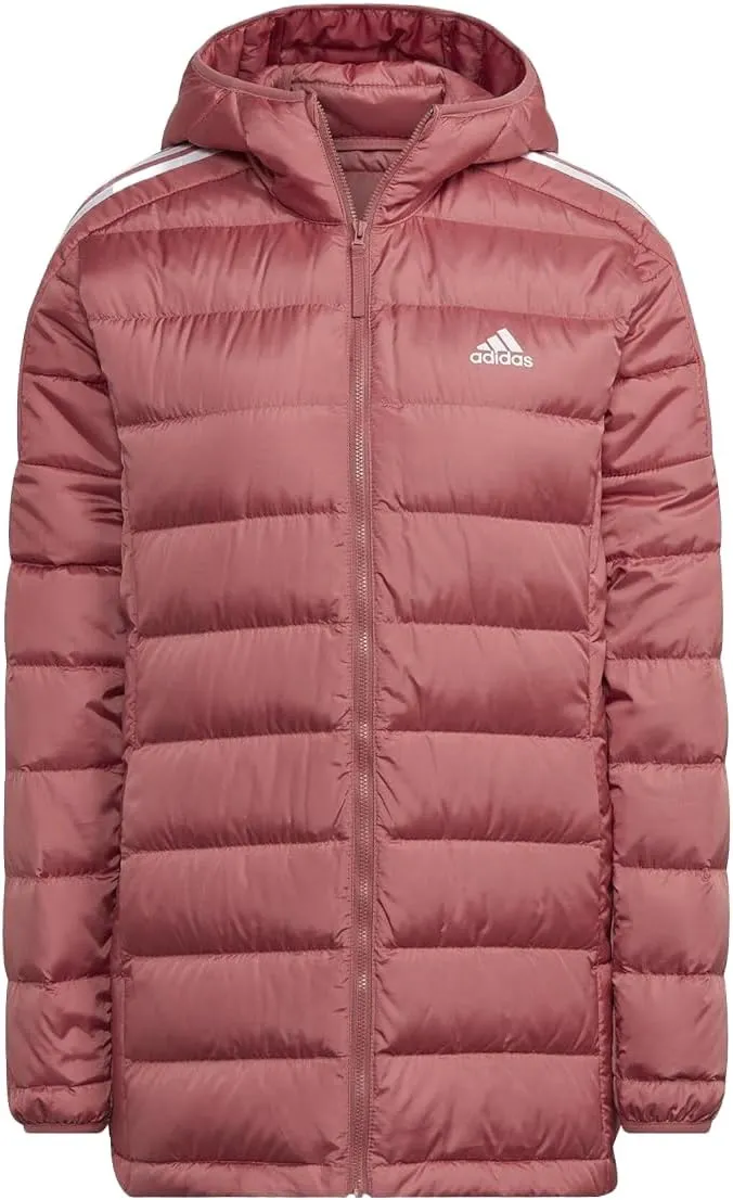 ADIDAS Sportswear Women's Essentials Light Down Parka Jacket, WONDER RED, LARGE