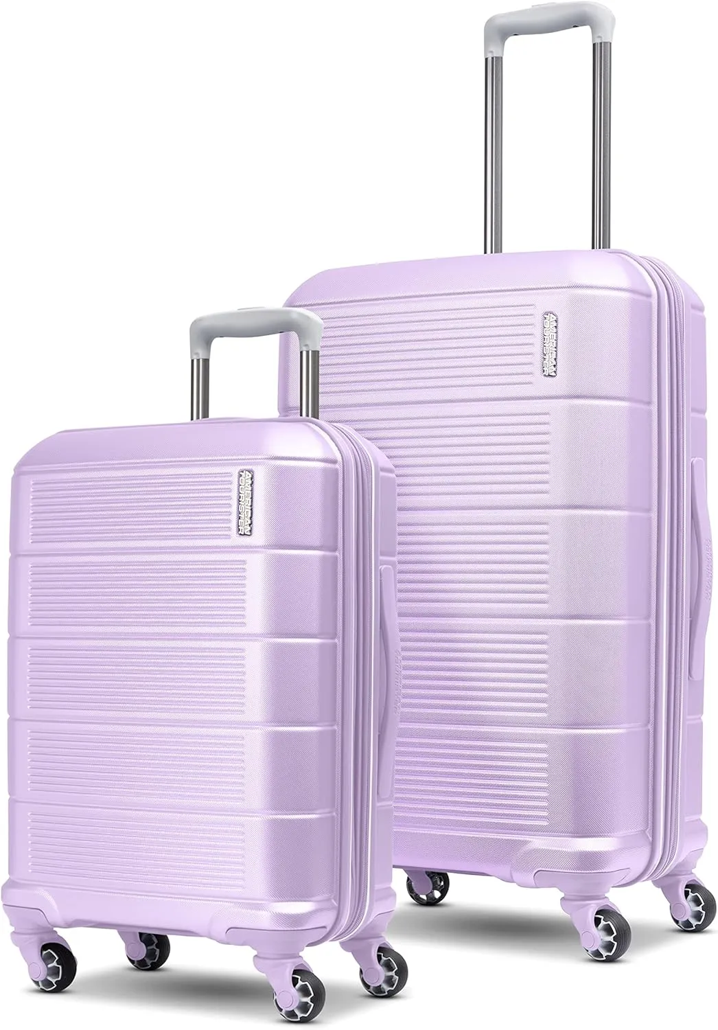 American Tourister Stratum 2.0 Expandable Hardside Luggage with Spinner Wheels, 2PC SET 20/24, Lavender
