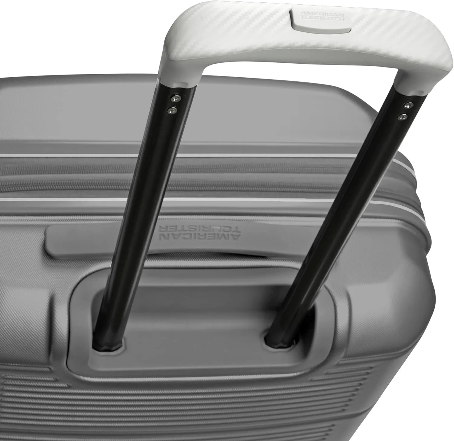 American Tourister Stratum 2.0 Expandable Hardside Luggage with Spinner Wheels, 2PC SET 20/24, Silver