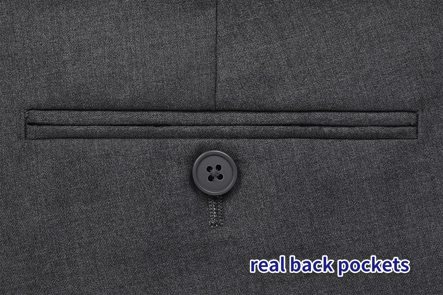AMY ZHU Men's Classic Fit Suit Separates with Suit Jacket & Custom Dress Pants Size Selection