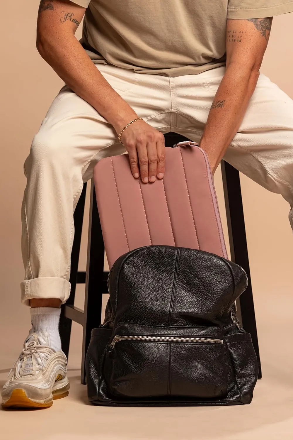 ANECDOTE Laptop Case 15-16 Inch  A Perfect Laptop Sleeve - Compatible with MacBook Air/Pro 15 inch M3 M2 M1 Chip Pro Max 2023-2021  Fits Well, Made of 100% Nylon with Aesthetic Design (Mauve)