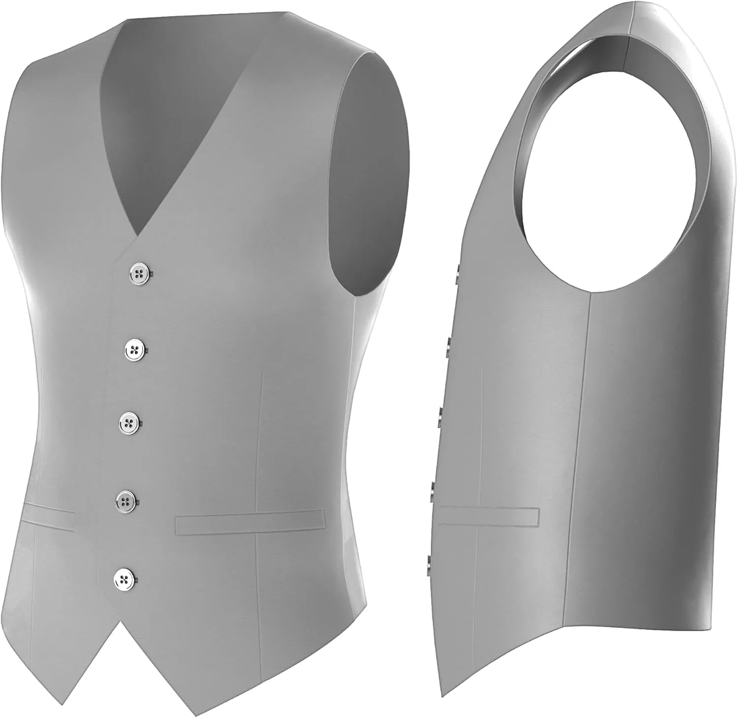 Antonio Uomo Mens Suit Set  Classic Fit 3 Piece Blazer Single Breasted Jacket Vest Pants for Business Wedding Dress Suits