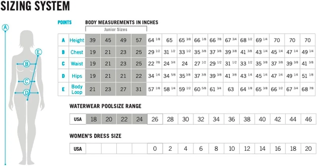ARENA Women's Performance Marbled Sports Swimsuit Light Drop Back Bathing Suit