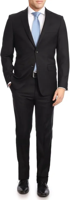 Arthur Black Mazara Classic Fit Two Button 100% Wool Wrinkle Resistant Suit