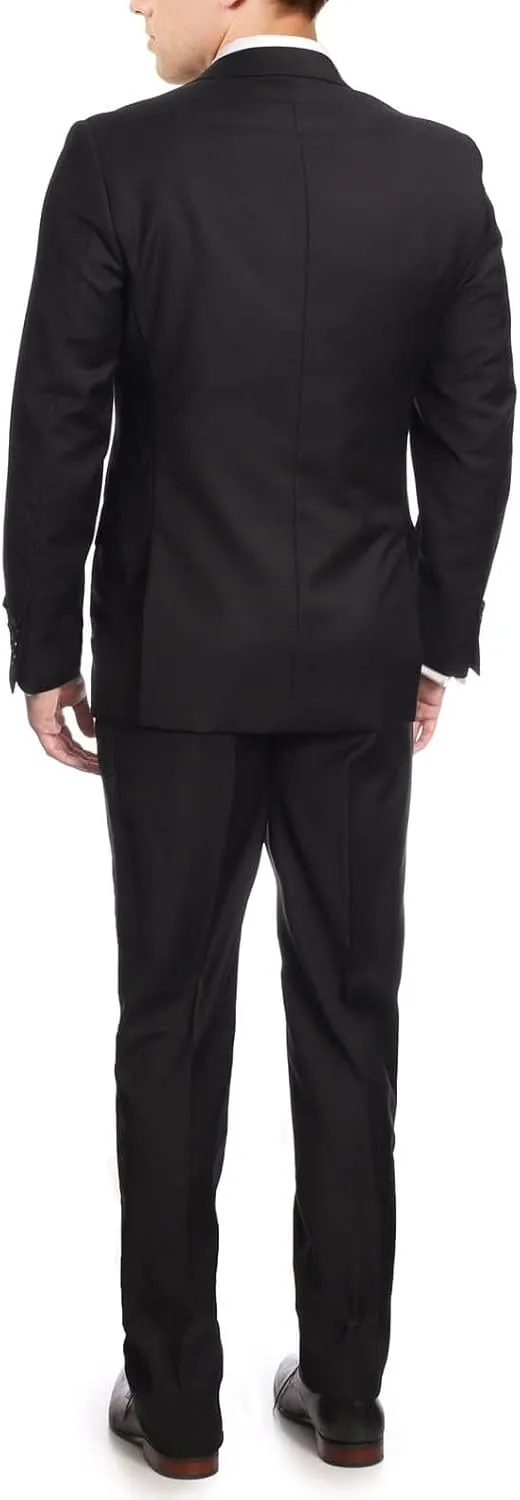 Arthur Black Mazara Classic Fit Two Button 100% Wool Wrinkle Resistant Suit