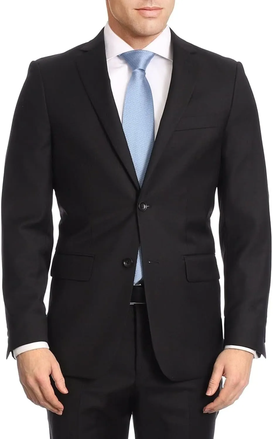 Arthur Black Mazara Classic Fit Two Button 100% Wool Wrinkle Resistant Suit