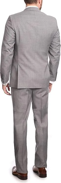 Arthur Black Mazara Classic Fit Two Button 100% Wool Wrinkle Resistant Suit