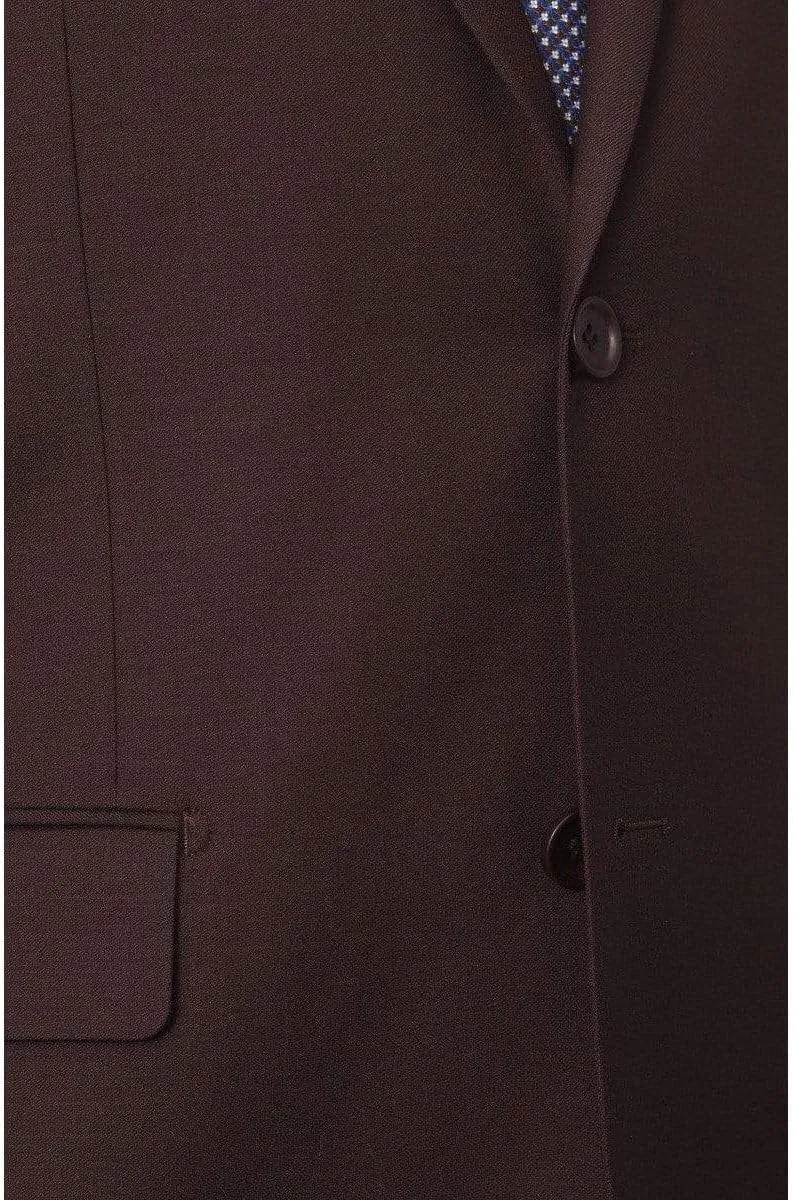 Arthur Black Mazara Classic Fit Two Button 100% Wool Wrinkle Resistant Suit