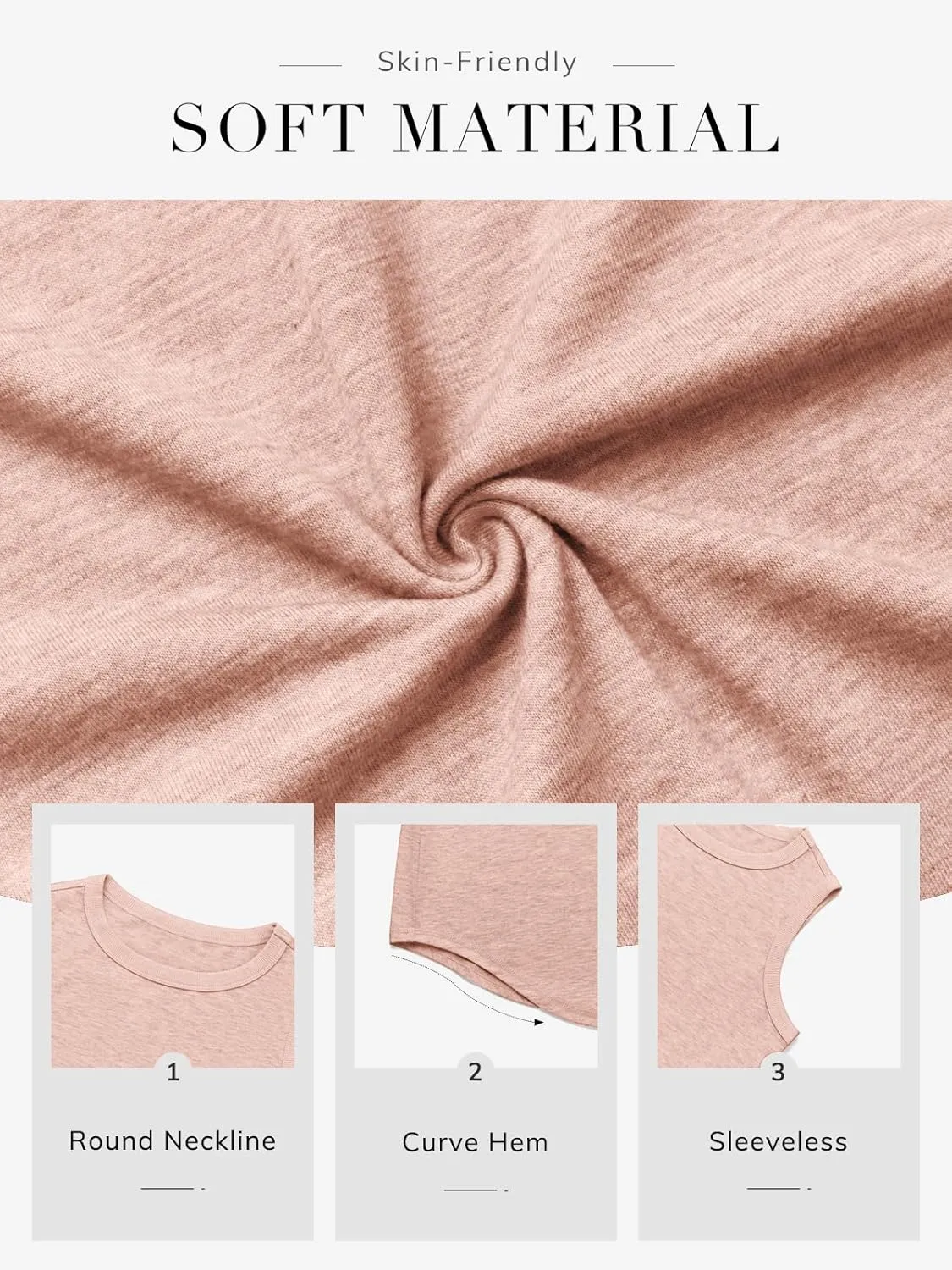 ATHMILE Womens Tank Tops Summer Spring Sleeveless Casual Cute Basic Trendy Loose Flowy Beach Shirt Vacation Outfits 2025
