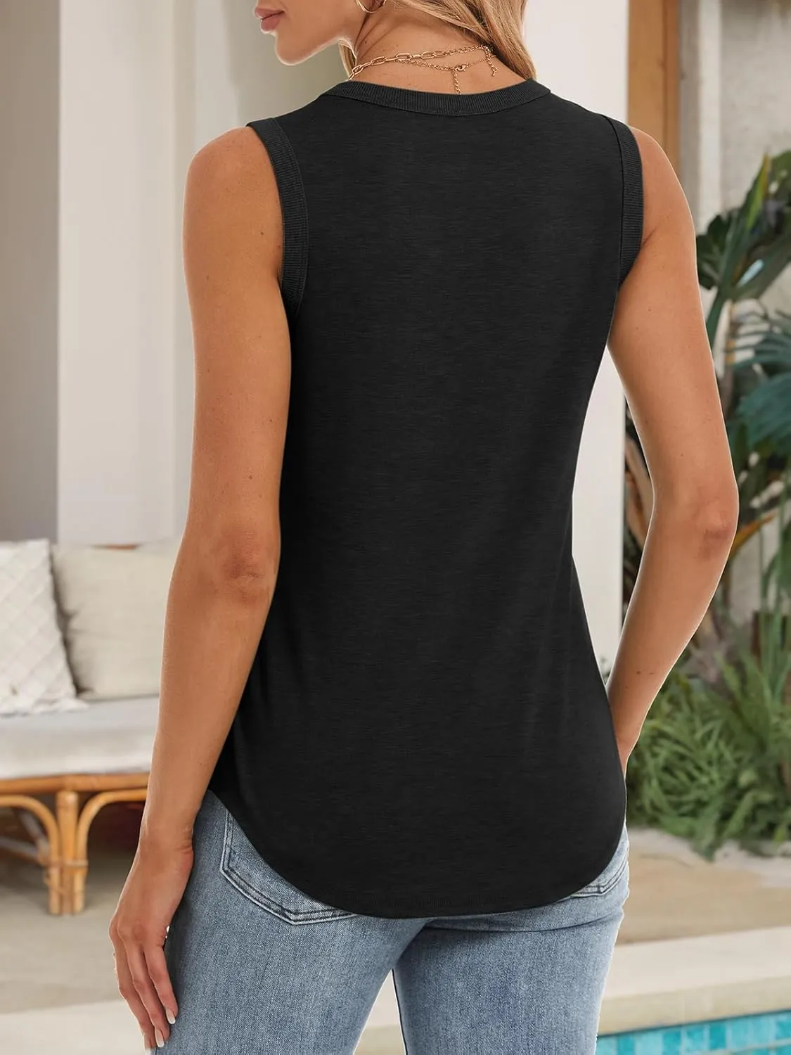 ATHMILE Womens Tank Tops Summer Spring Sleeveless Casual Cute Basic Trendy Loose Flowy Beach Shirt Vacation Outfits 2025