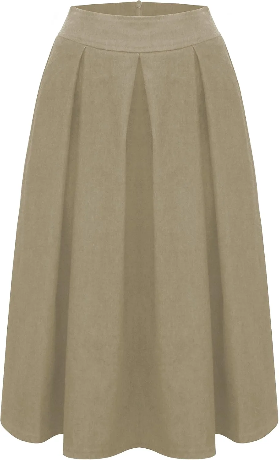 Baby'O Women's Retro Pleated Ultrasoft Light Weight Denim Skirt