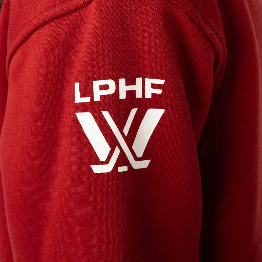 BAUER MONTREAL VICTOIRE ULTIMATE YOUTH DARK RED HOODIE
