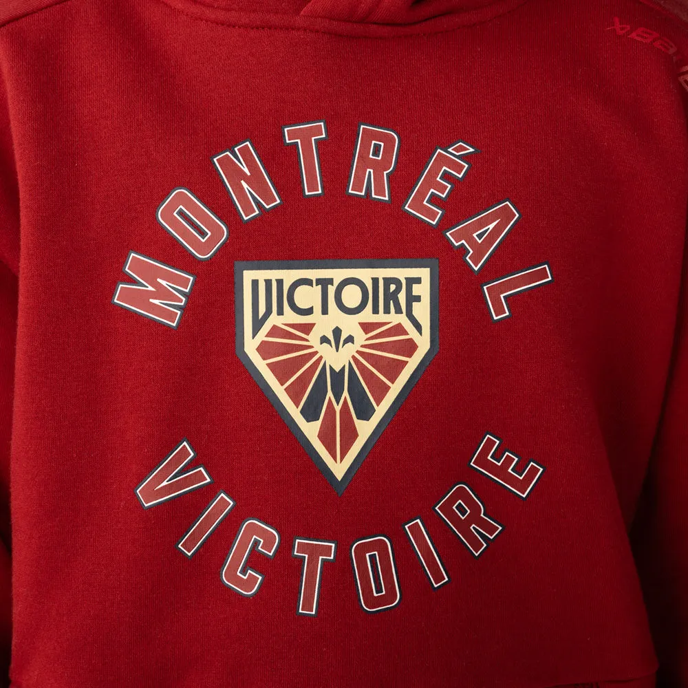 BAUER MONTREAL VICTOIRE ULTIMATE YOUTH DARK RED HOODIE