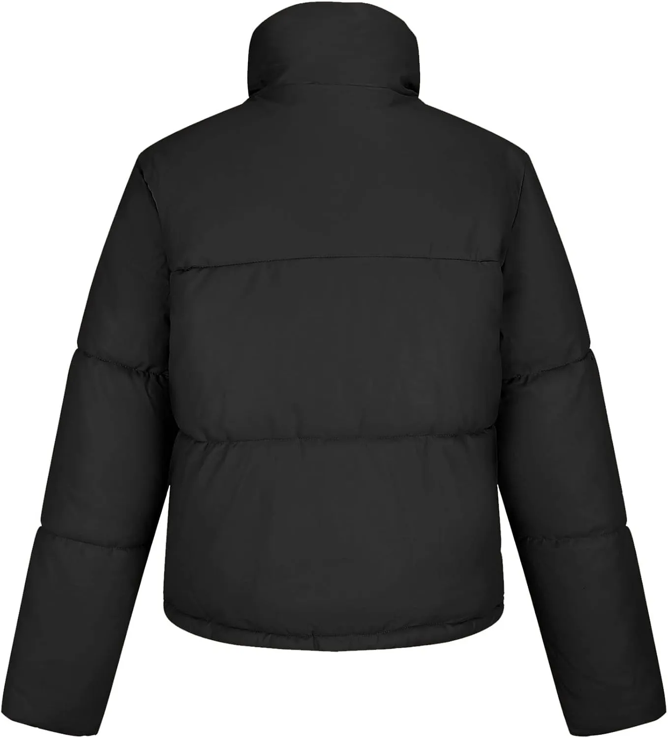 Bellivera Women Faux Leather Jacket Long Quilted Hood Puffer Winter Coat