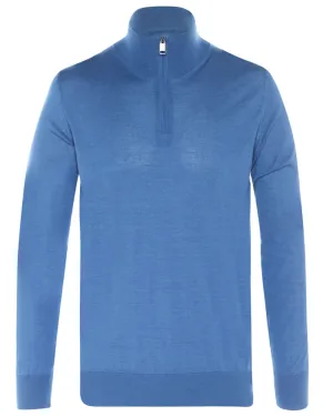 Bluette Cashmere Blend Quarter Zip Sweater