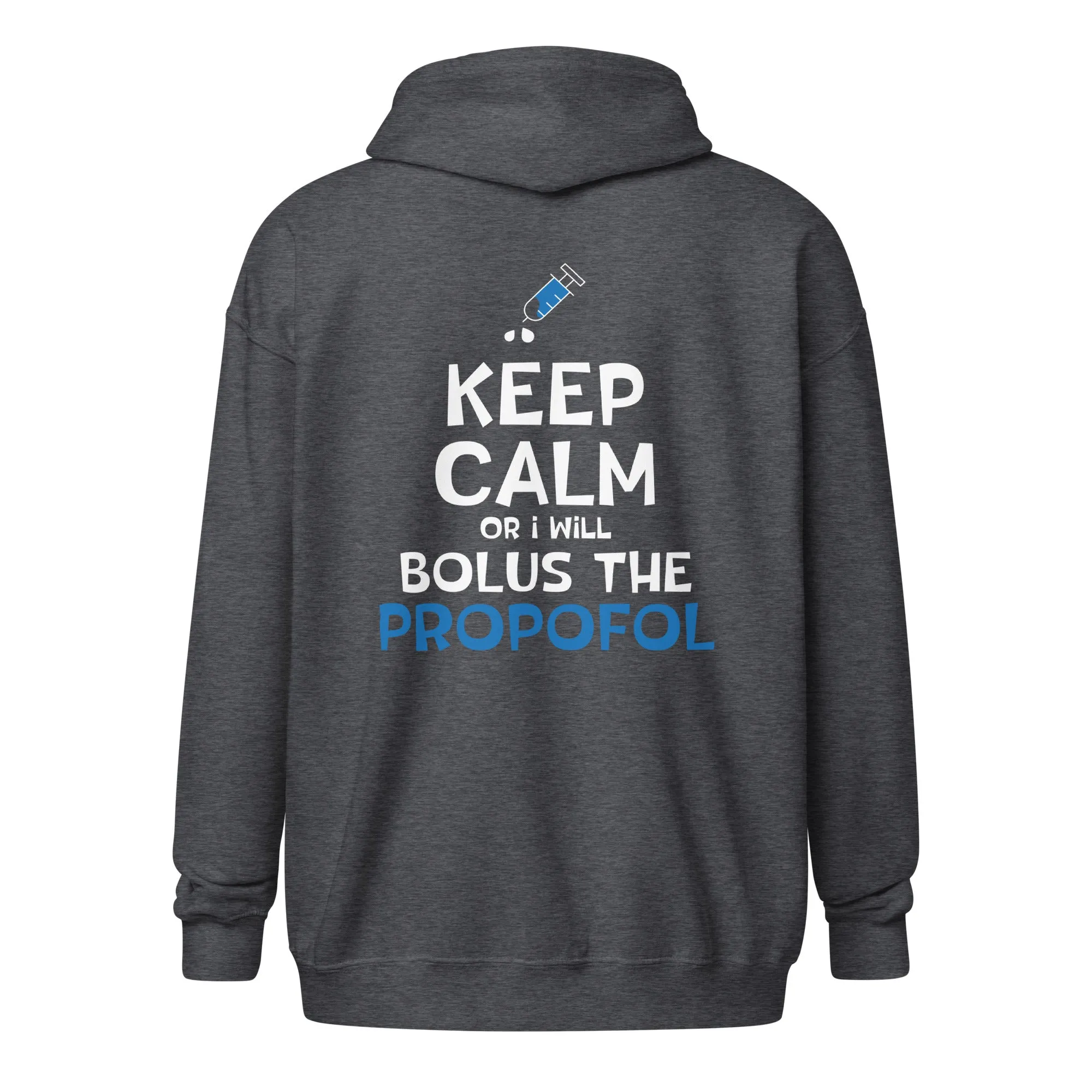 Bolus the propofol Unisex Zip Hoodie