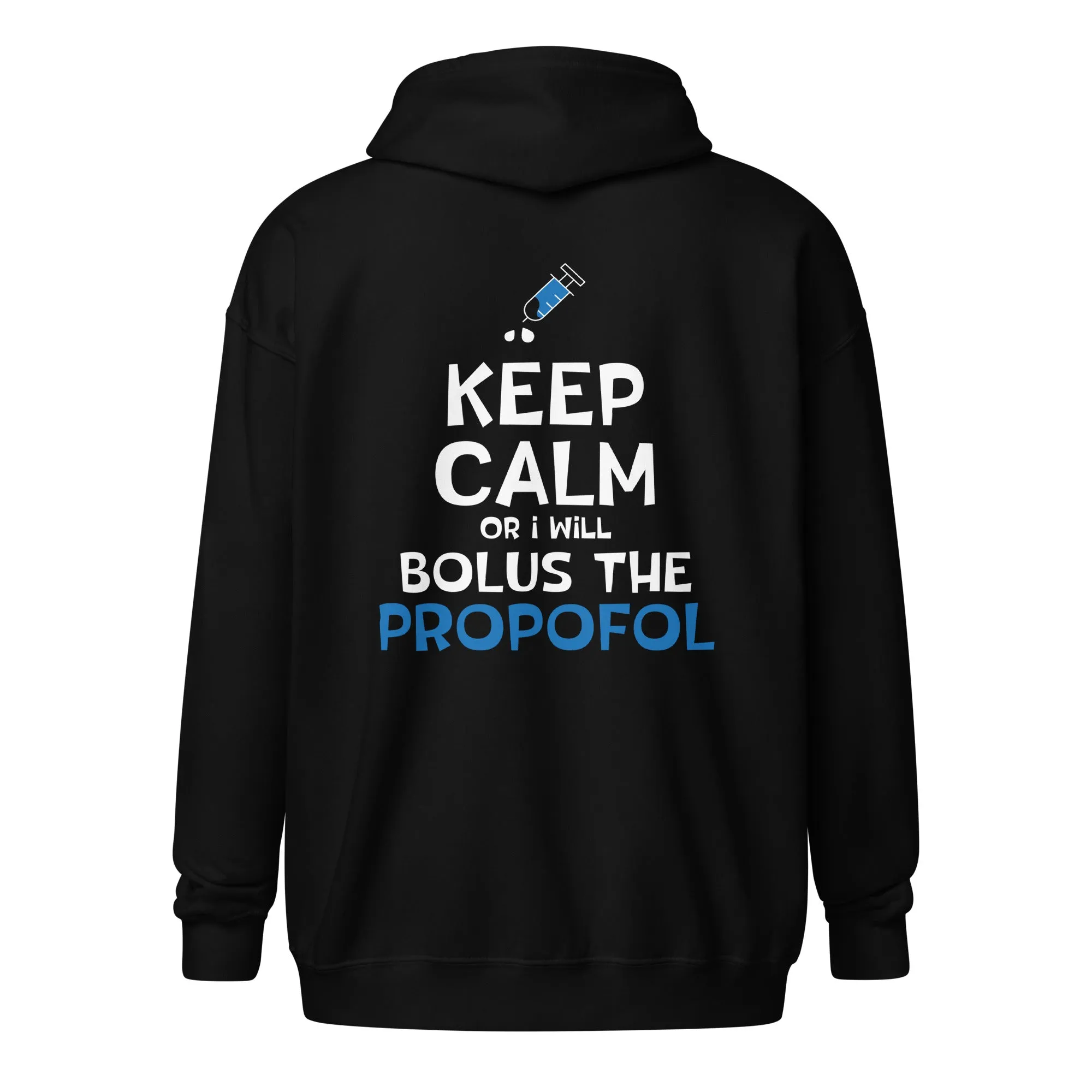 Bolus the propofol Unisex Zip Hoodie