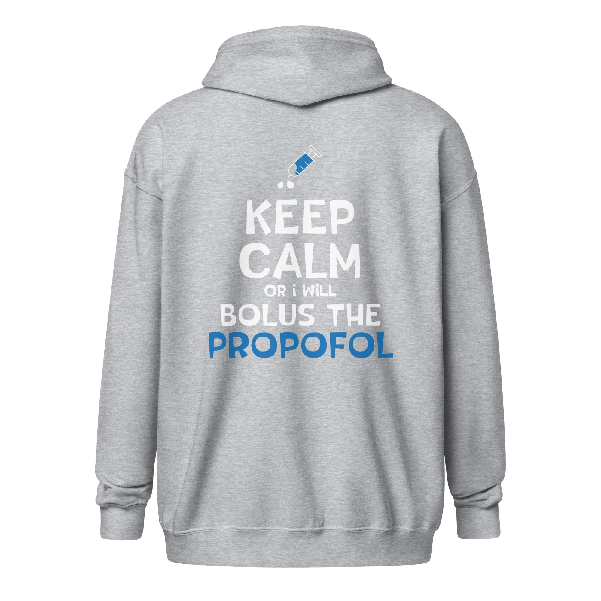 Bolus the propofol Unisex Zip Hoodie