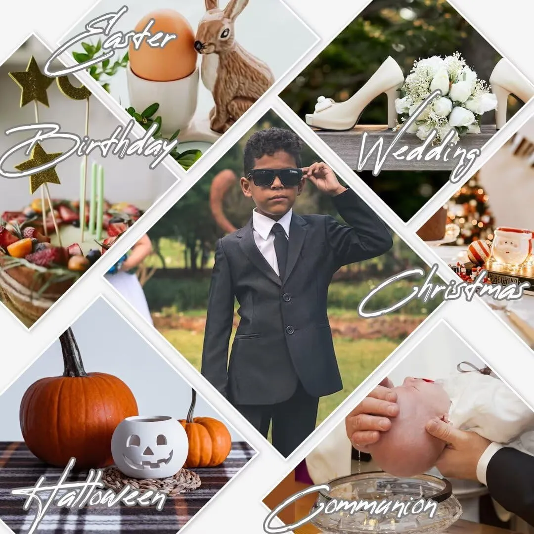 Boys Suits Toddler Formal Suit Set Kids Ring Bearer Outfit for Teen Boys Wedding Tuxedo Communion Dress Clothes