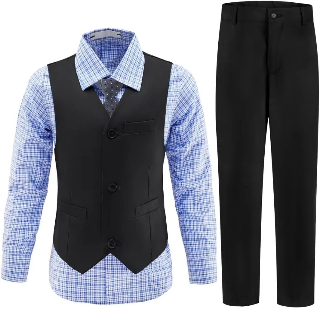 Boys Suits Toddler Formal Suit Set Kids Ring Bearer Outfit for Teen Boys Wedding Tuxedo Communion Dress Clothes
