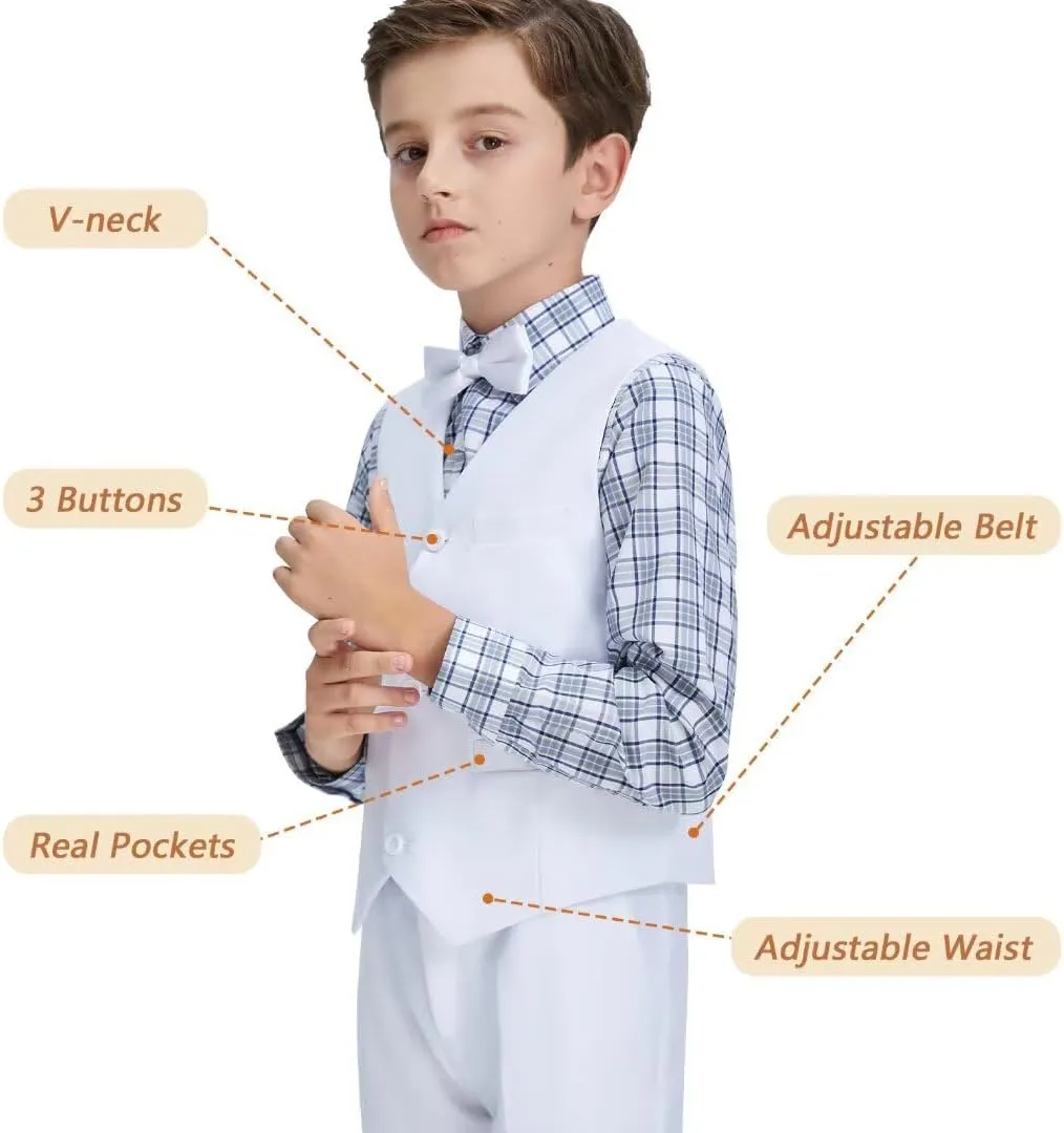 Boys Suits Toddler Formal Suit Set Kids Ring Bearer Outfit for Teen Boys Wedding Tuxedo Communion Dress Clothes