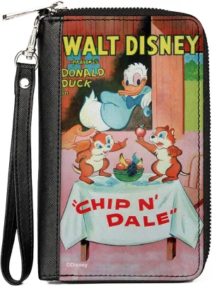 Buckle-Down PU Zip Around Wallet Rectangle Disney Chip n Dale Movie Poster