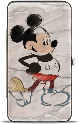 Buckle-Down Women's Hinge Wallet-Mickey Mouse