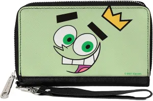 Buckle-Down Women's PU Zip Around Wallet Rectangle-The Fairly OddParents, 7.5"x4.5"