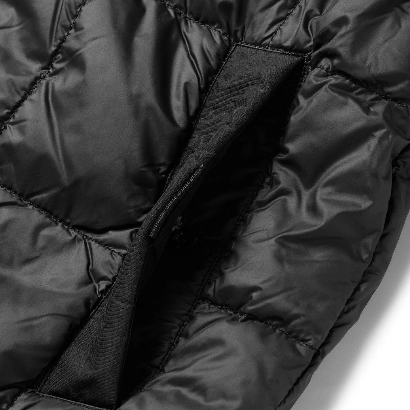 Canada Google Black Quilted Down Bomber Jacket
