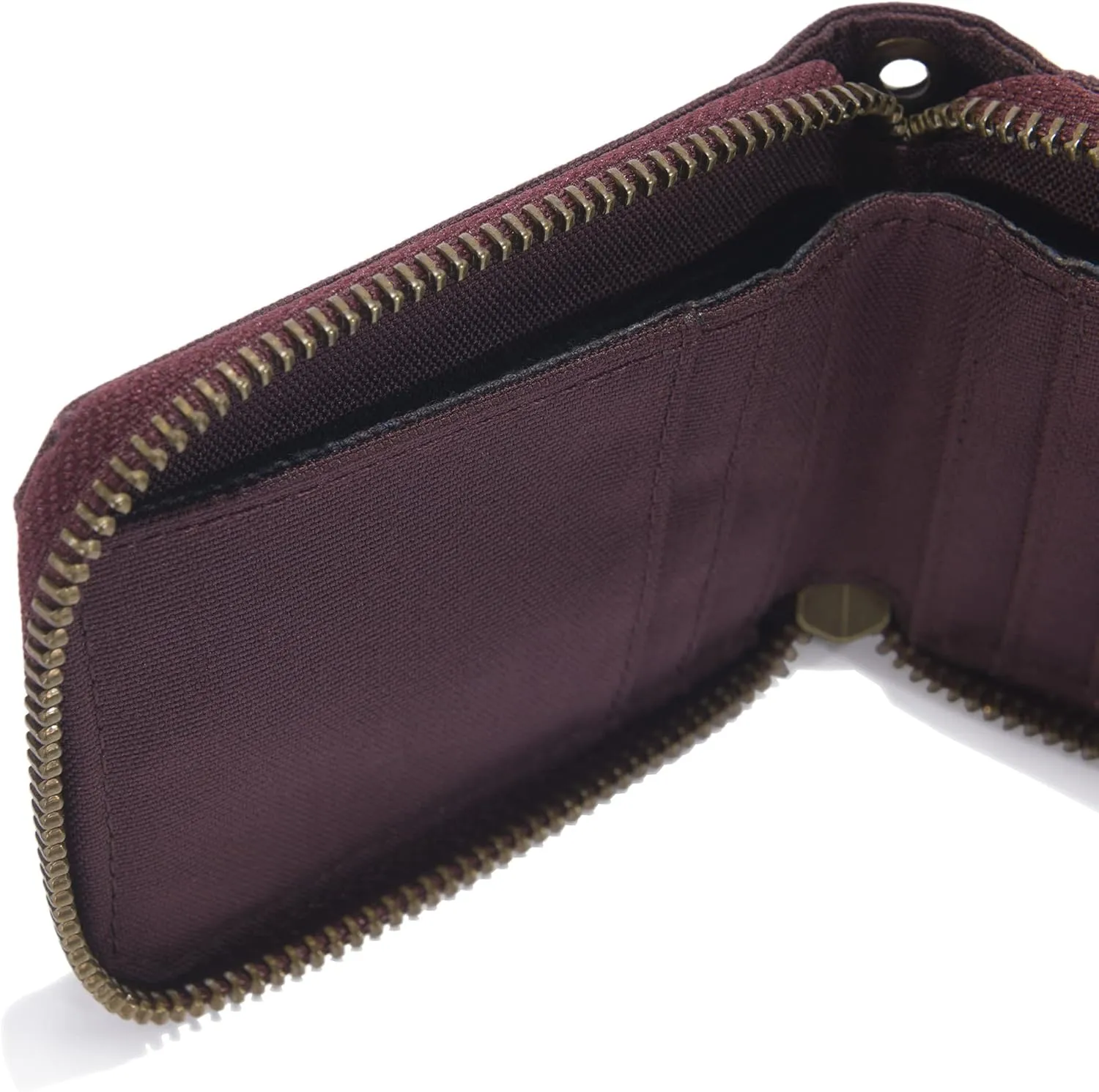 Carhartt Canvas Zip, Durable Zippered Wallets for Men, Nylon Duck (Deep Wine), One Size