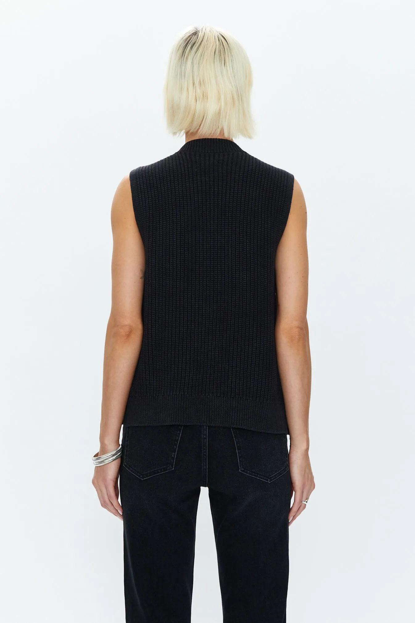 Chance Utility Sweater Vest - Black