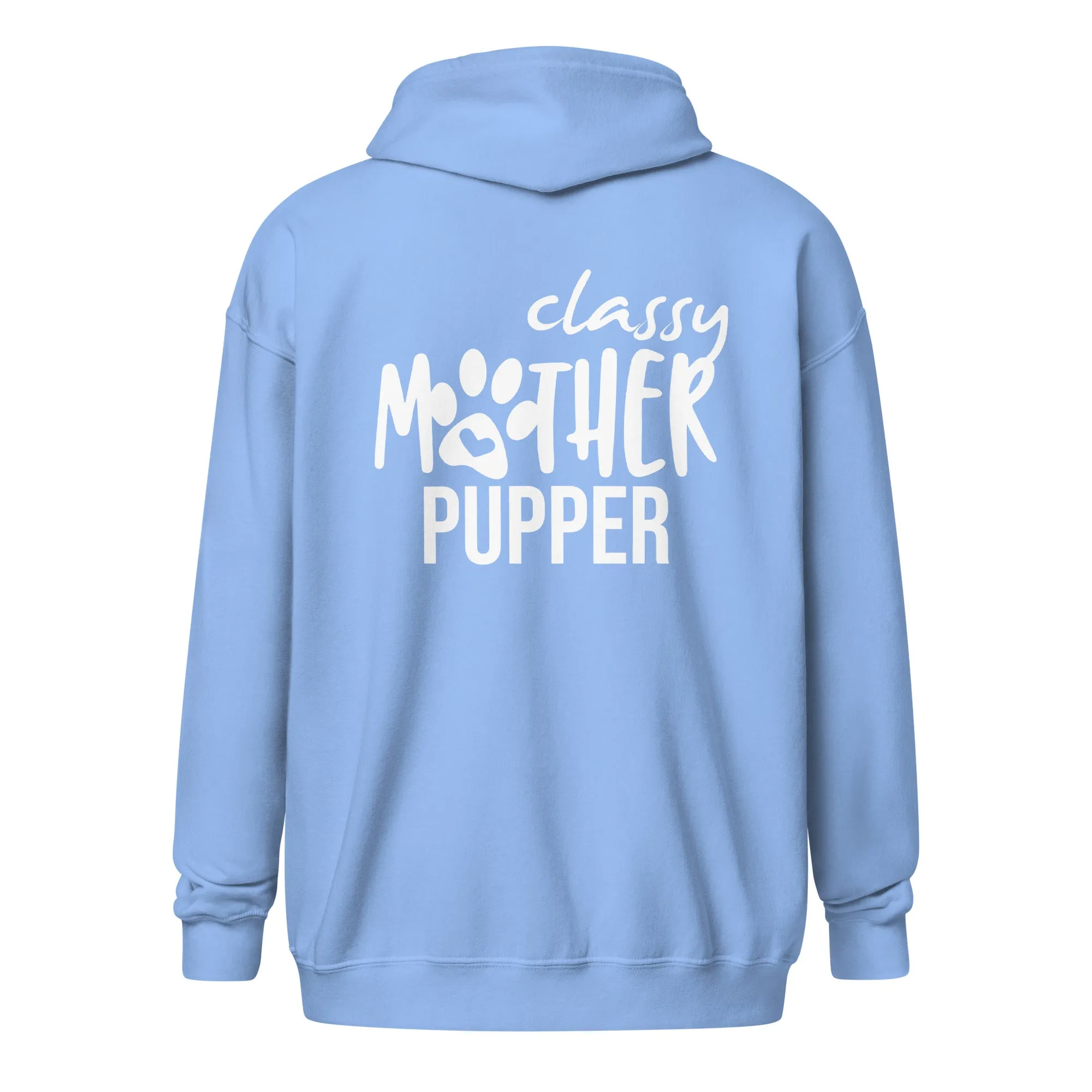Classy mother pupper Unisex Zip Hoodie