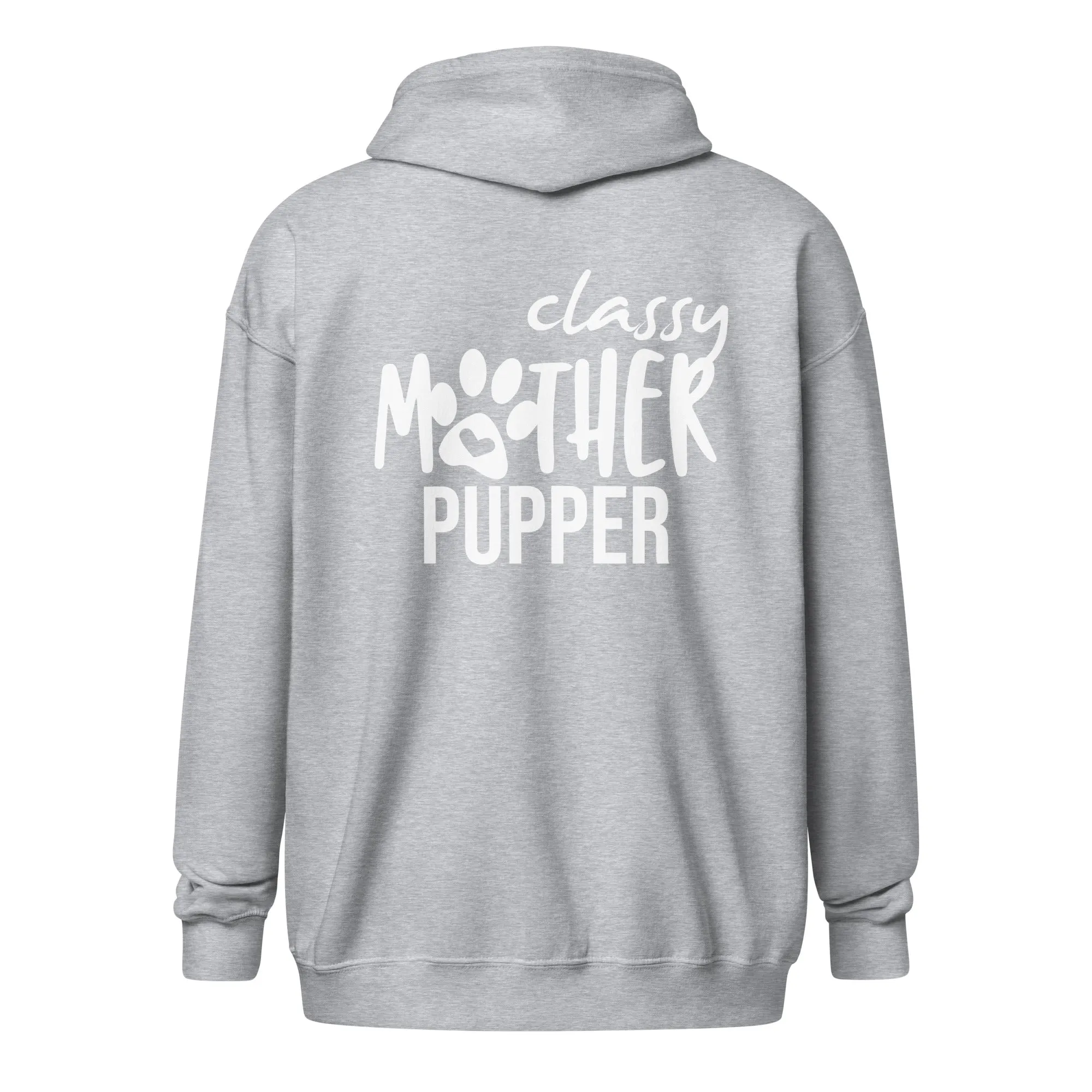 Classy mother pupper Unisex Zip Hoodie