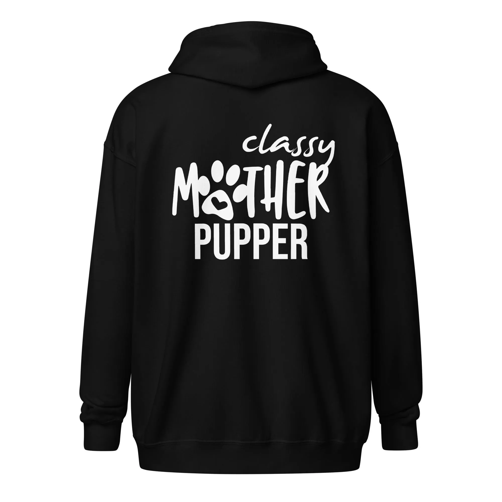Classy mother pupper Unisex Zip Hoodie