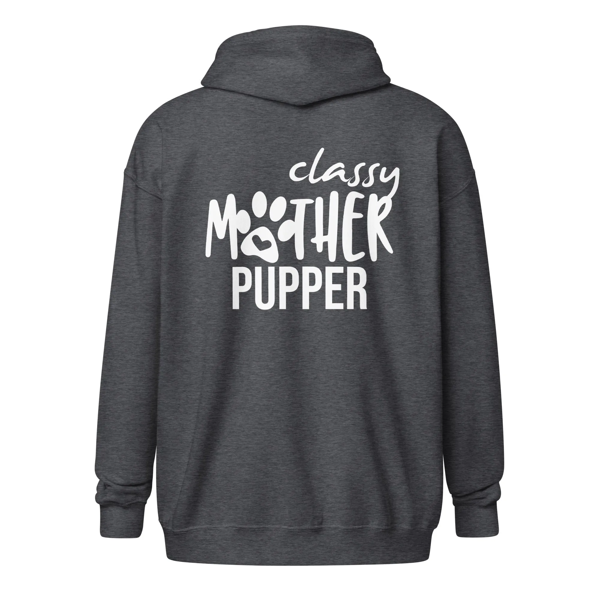 Classy mother pupper Unisex Zip Hoodie