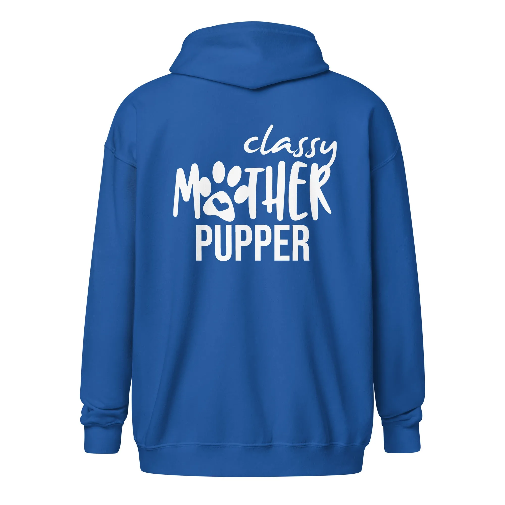 Classy mother pupper Unisex Zip Hoodie