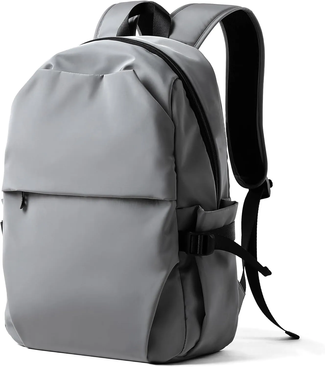 Commute Backpack for Men with 16 Inch Laptop Compartment, Flight Approved Backpack Waterproof Lightweight Daypack for College Work Travel (Medium, Gray)