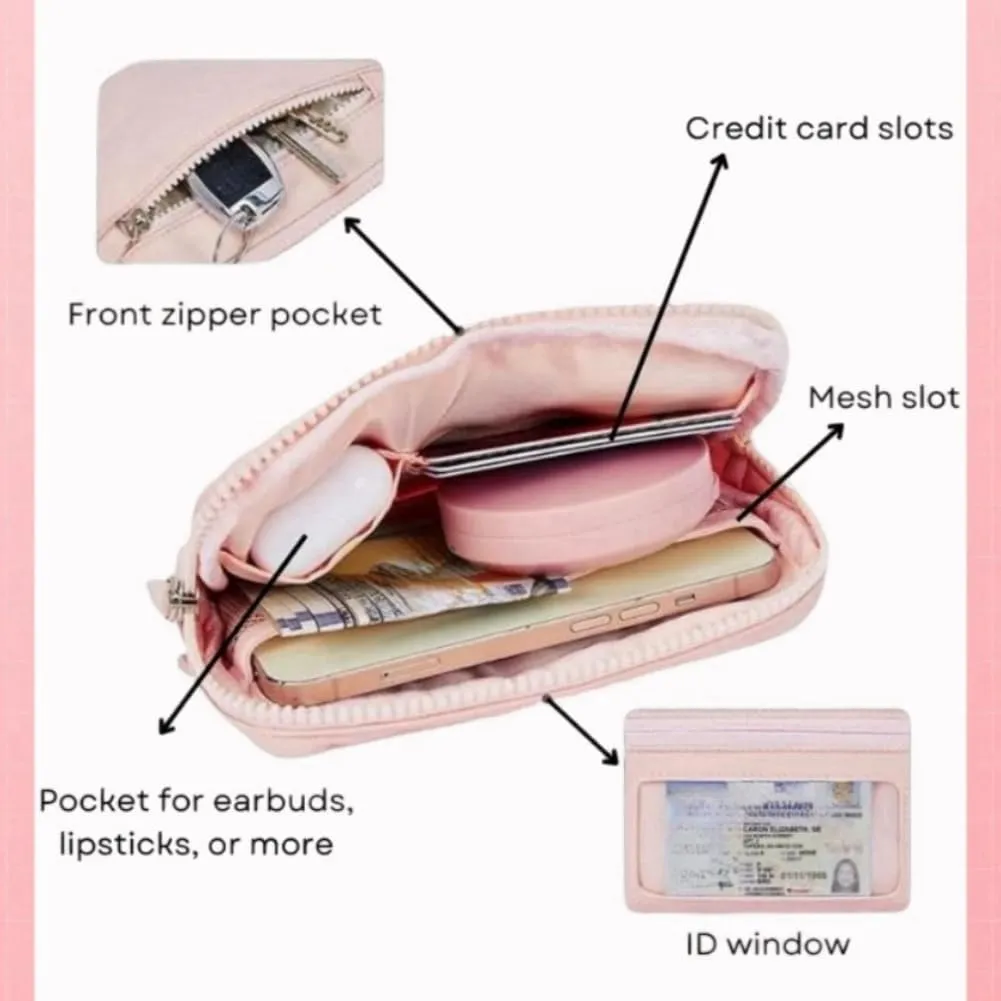 Convely Wristlet Wallet, Convely Essential Wristlet, Puffer Wristlet Wallets for Women, Waterproof, Hands-Free