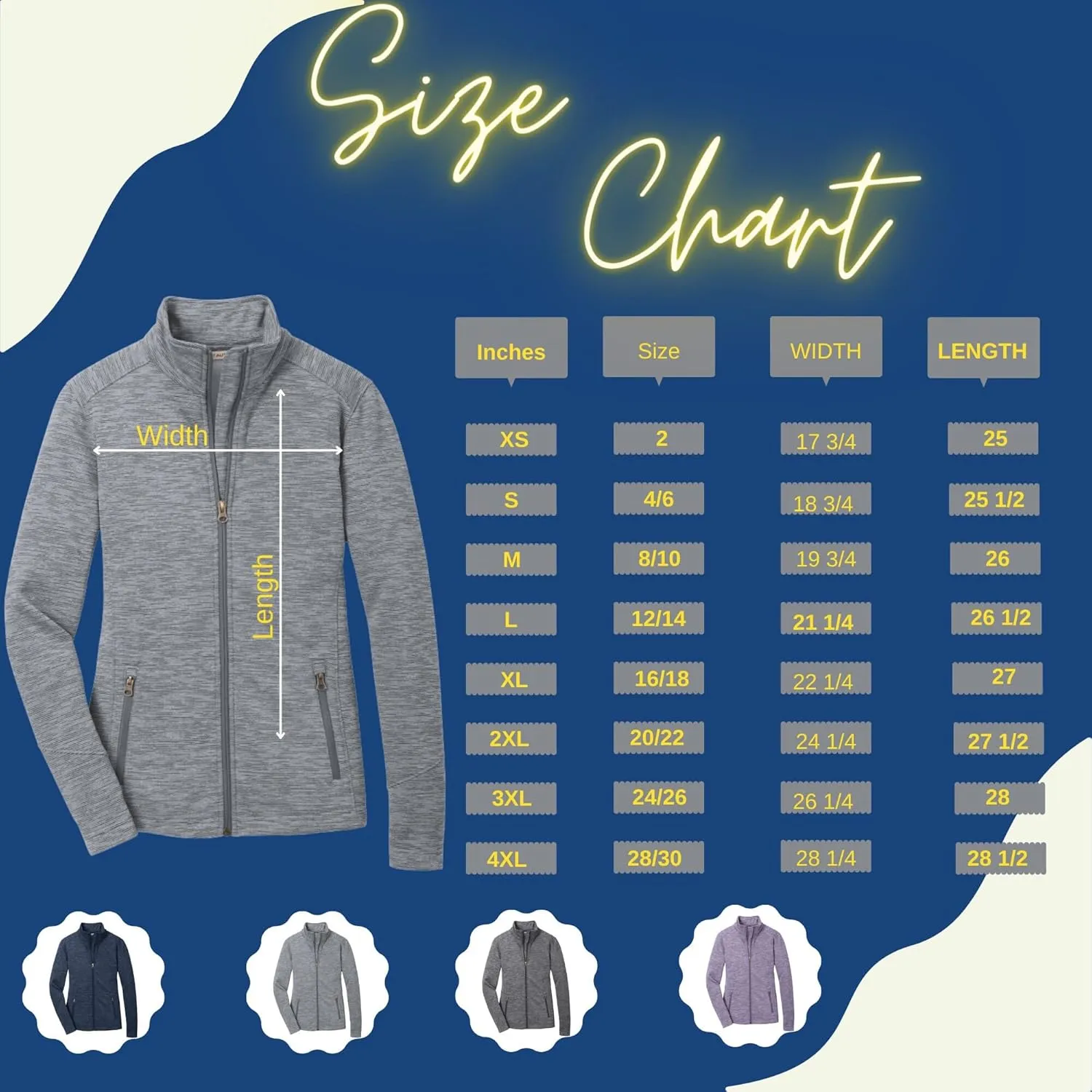Custom Embroidered Women's Digi Stripe Fleece Full Zip Jacket for Nurses, Medical Workers