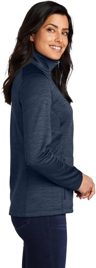 Custom Embroidered Women's Digi Stripe Fleece Full Zip Jacket for Nurses, Medical Workers