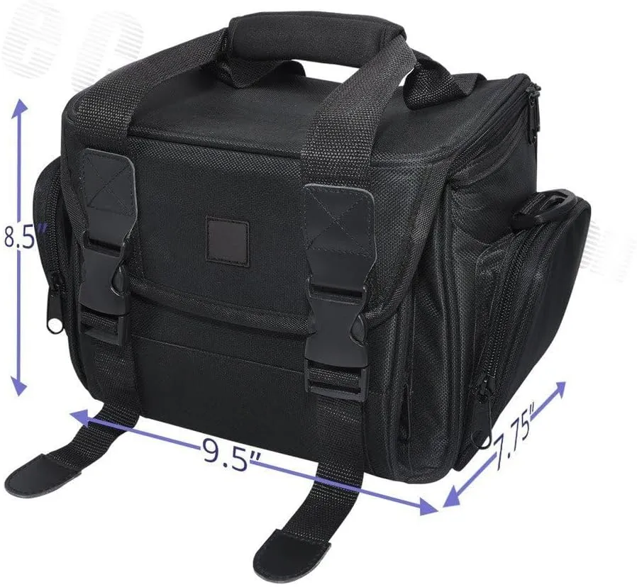 Digital Camera/Video Padded Carrying Bag/Case for Nikon, Sony, Pentax, Olympus Panasonic, Samsung, and Canon DSLR Camera (E) X-Large
