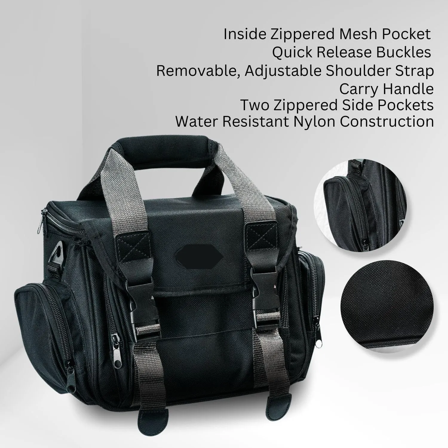 Digital Camera/Video Padded Carrying Bag/Case for Nikon, Sony, Pentax, Olympus Panasonic, Samsung, and Canon DSLR Camera (E) X-Large